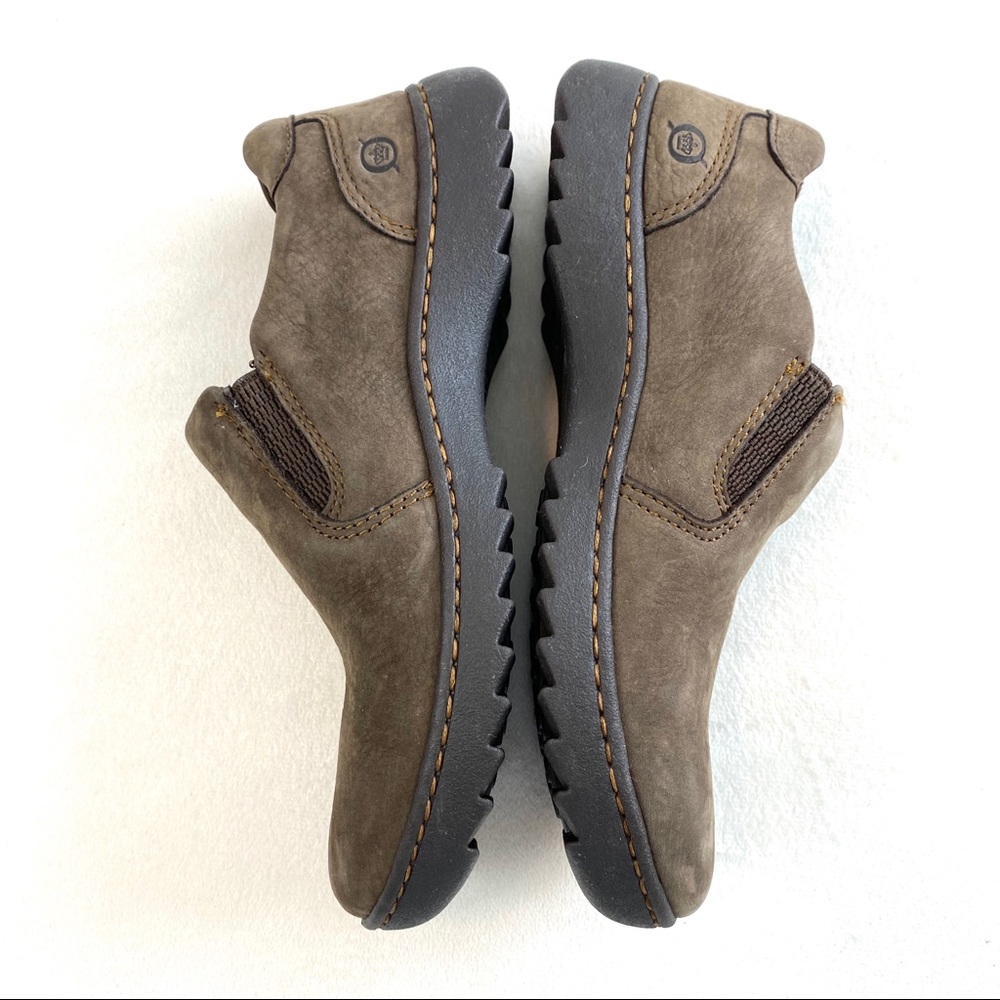 Born Phoebe Nubuck Taupe Slip On Loafers - Picture 5 of 15